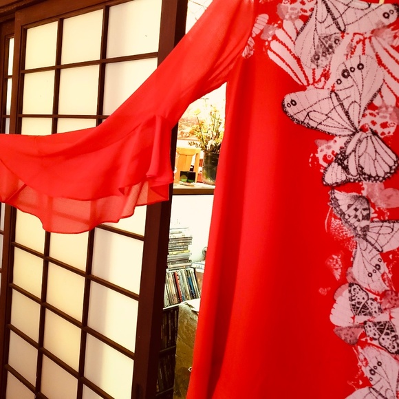 Max Studio Butterfly Dress - Picture 2 of 9